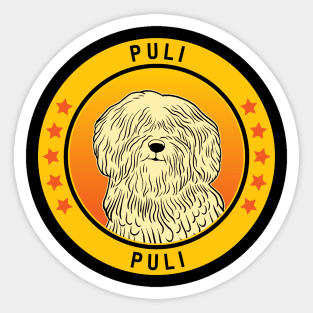 Puli Dog Portrait Sticker